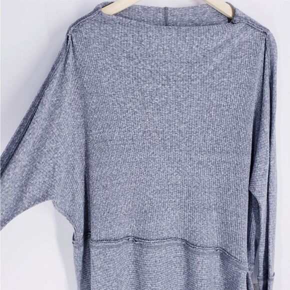 Free People We The Free Londontown Oversized Sweater Tunic In Deep Ocean - Picture 3 of 7